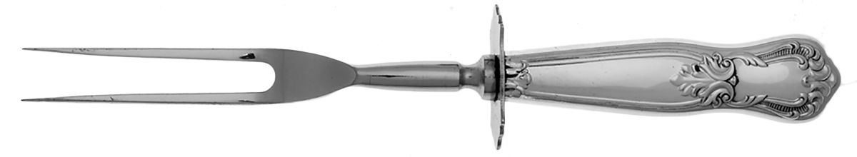 UNF1276 (Sterling) Small Steak Carving Fork with Stainless Prongs by Unknown Mfg Silver-1