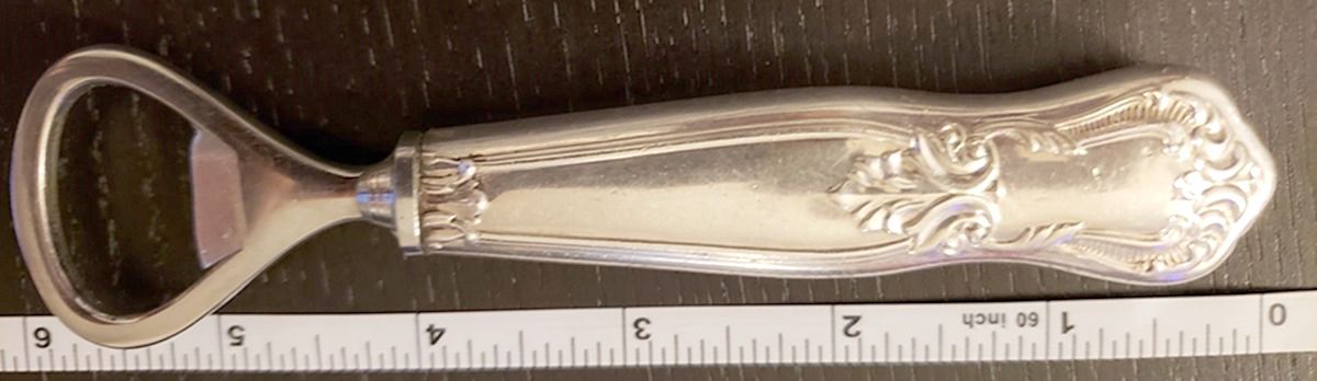 UNF1276 (Sterling) Bottle Opener with Stainless Bowl by Unknown Mfg Silver-1