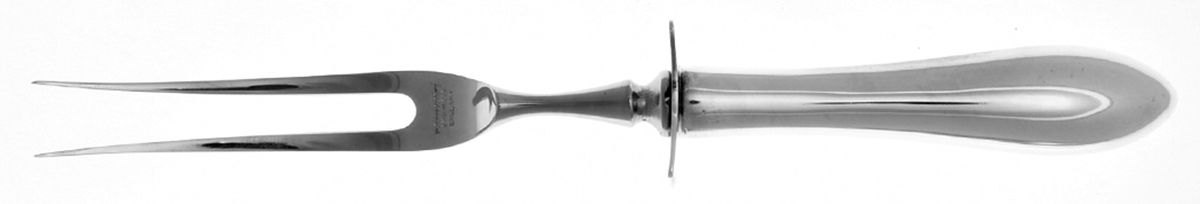 UNF1279 (Sterling) Small Carving Fork W/Sterling Guard by Unknown Mfg Silver-1