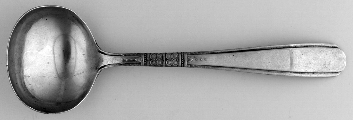 UNF1280 (Sterling) Round Bowl Soup Spoon (Bouillon) by Unknown Mfg Silver-1