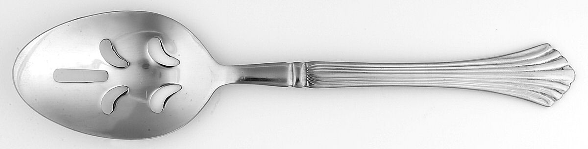 UNF1287 (Stainless) Pierced Tablespoon (Serving Spoon) by Unknown Mfg Silver-1