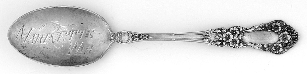 UNF1830 (Sterling) Souvenir Spoon (Five O'Clock) by Unknown Mfg Silver-1