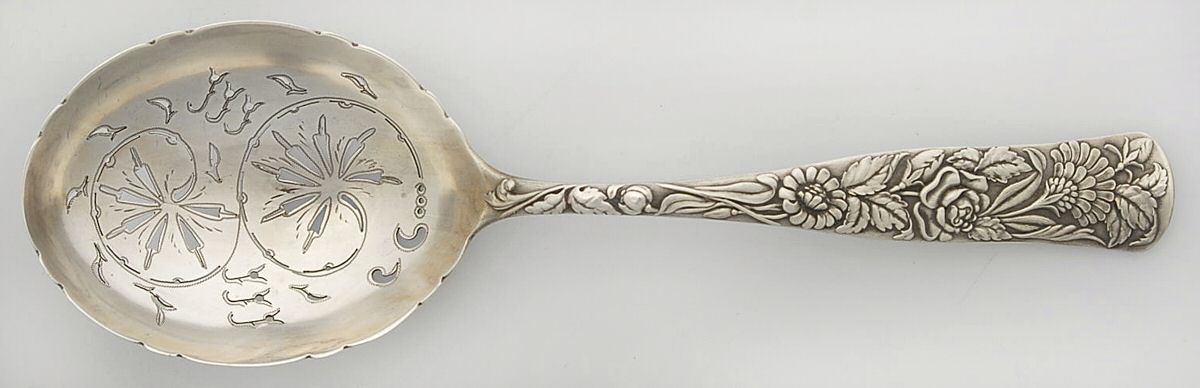 UNF1299 (Sterling) Ice Serving Spoon Large by Unknown Mfg Silver-1