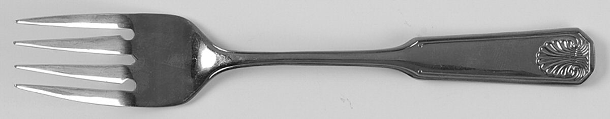 Shell (Stainless) Individual Salad Fork by Unknown Mfg Silver-1