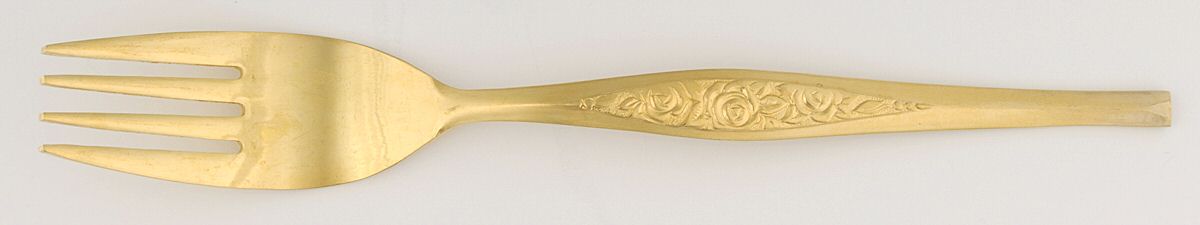 UNF1300 (Gold Electroplate) Fork by Unknown Mfg Silver-1
