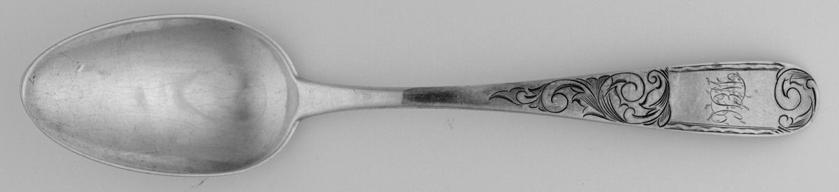 UNF1915 (Sterling) Monogram Tablespoon (Serving Spoon) by Unknown Mfg Silver-1
