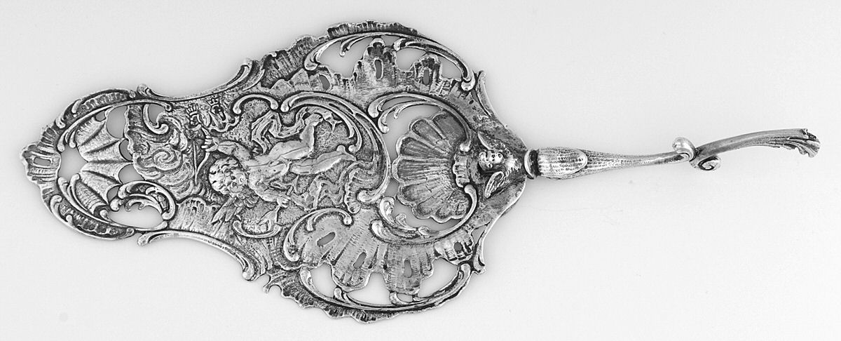 Coin Silver Flatware Solid Pastry Server by Unknown Mfg Silver-1