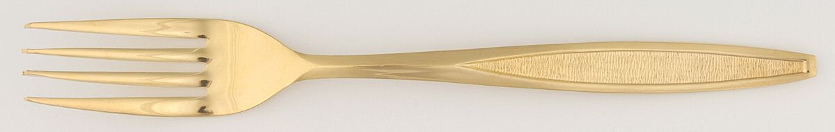 UNF7566 (Gold Electroplate) Fork by Unknown Mfg Silver-1