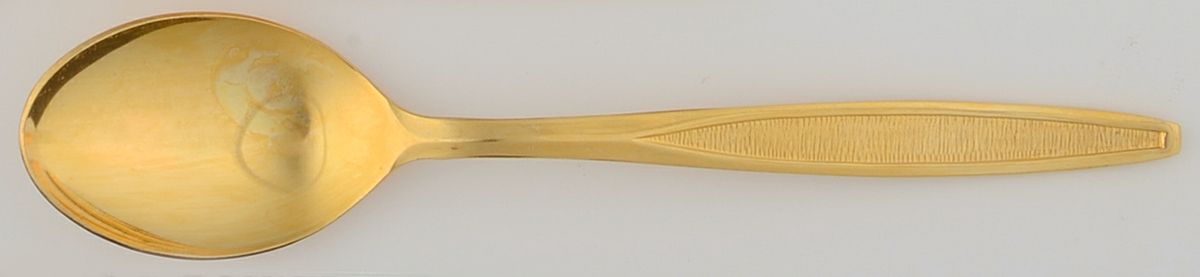 UNF7566 (Gold Electroplate) Teaspoon by Unknown Mfg Silver-1