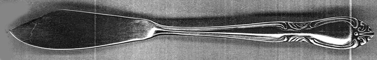 UNF1917(Stainless) Flat Handle Master Butter Knife by Unknown Mfg Silver-1
