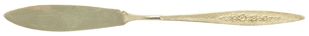 UNF1919 (Gold Electroplate) Flat Handle Master Butter Knife by Unknown Mfg Silver-1