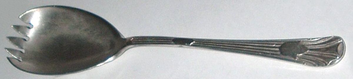 UNF1920 (Silverplate) Solid Salad Serving Fork by Unknown Mfg Silver-1