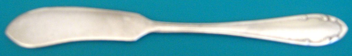 Luxor (Sterling) Flat Handle Butter Spreader by Unknown Mfg Silver-1