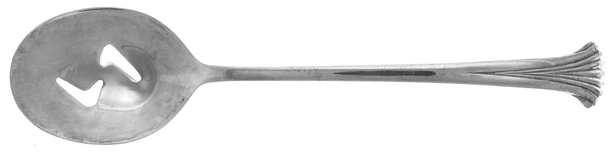 UNF683-1 (Silverplate) Pierced Tablespoon (Serving Spoon) by Unknown Mfg Silver-1