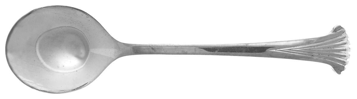 UNF683-1 (Silverplate) Round Bowl Soup Spoon (Cream Soup) by Unknown Mfg Silver-1