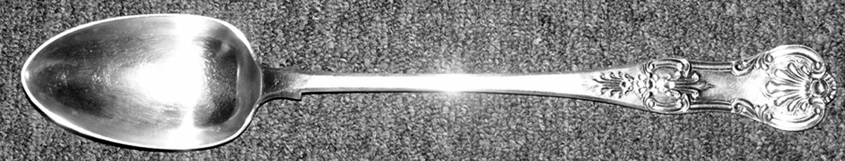 UNF1923 (Silverplate) Large Solid Dressing Spoon by Unknown Mfg Silver-1