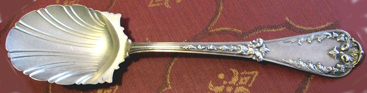 800-112 (Sterling) Sugar Shell Spoon by Unknown Mfg Silver-1