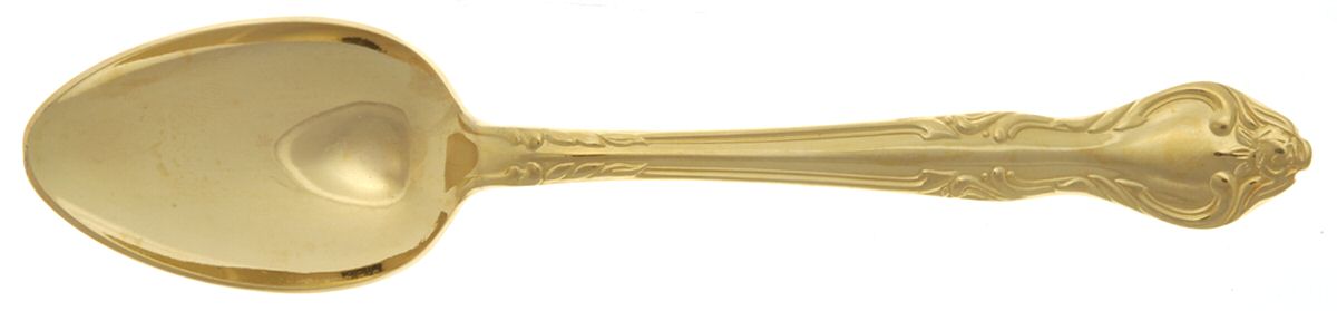 UNF1927 (Gold Electroplate) Teaspoon by Unknown Mfg Silver-1