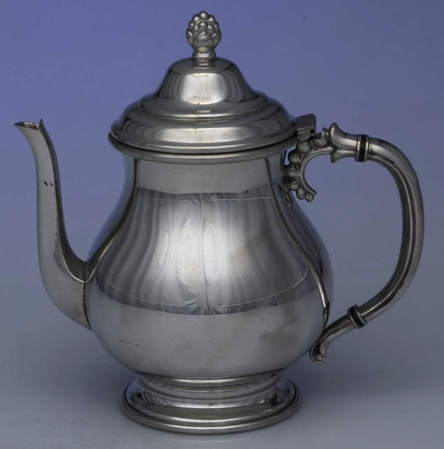 Shirley Pewter Hollowware Tea Pot by Shirley Metalcraft-1
