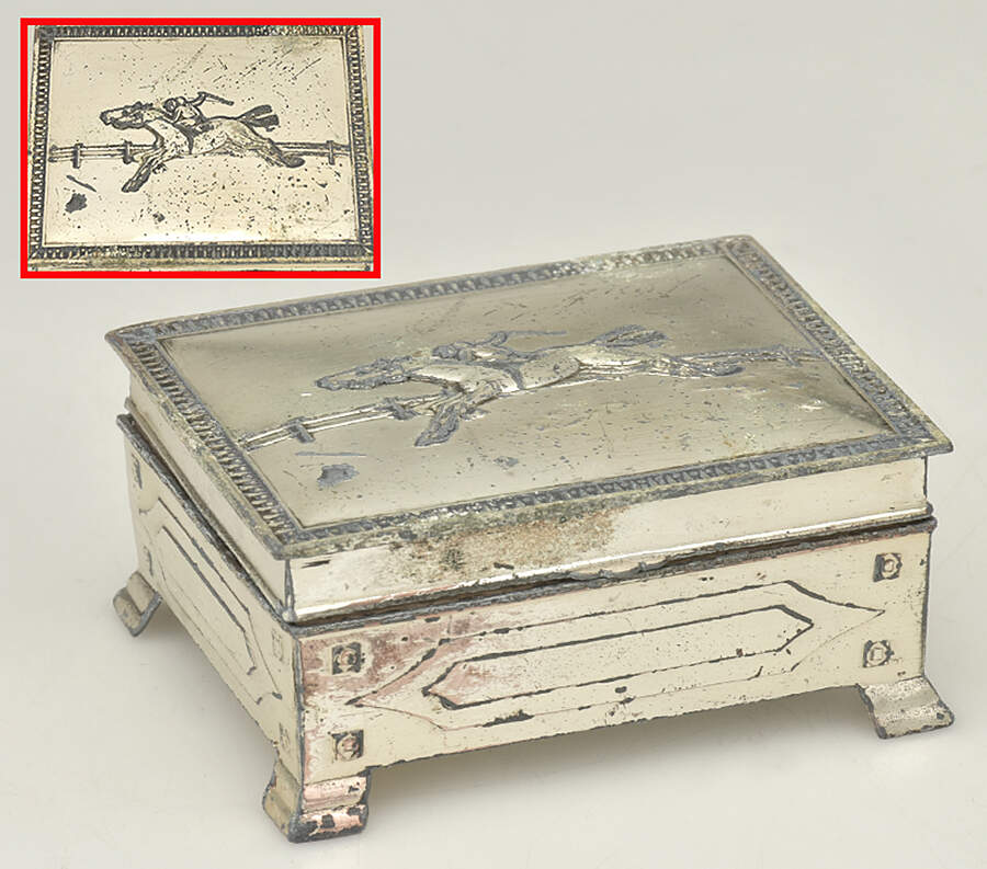 Japan Silverplate Hollowware Cedar Lined Cigarette Box by Unknown Manufacturer-1