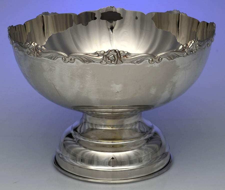 Japan Silverplate Hollowware Punch Bowl by Unknown Manufacturer-1