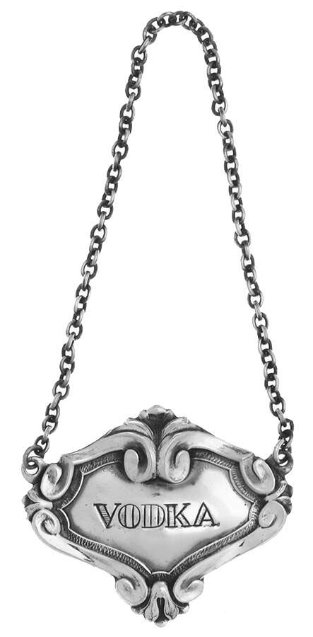 Portugal Silverplate Hollowware Decanter Label by Unknown Manufacturer-1