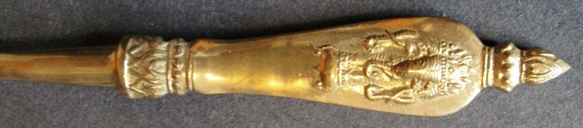 UNF1944(Brass) Place/Oval Soup Spoon by Unknown Mfg Silver-1
