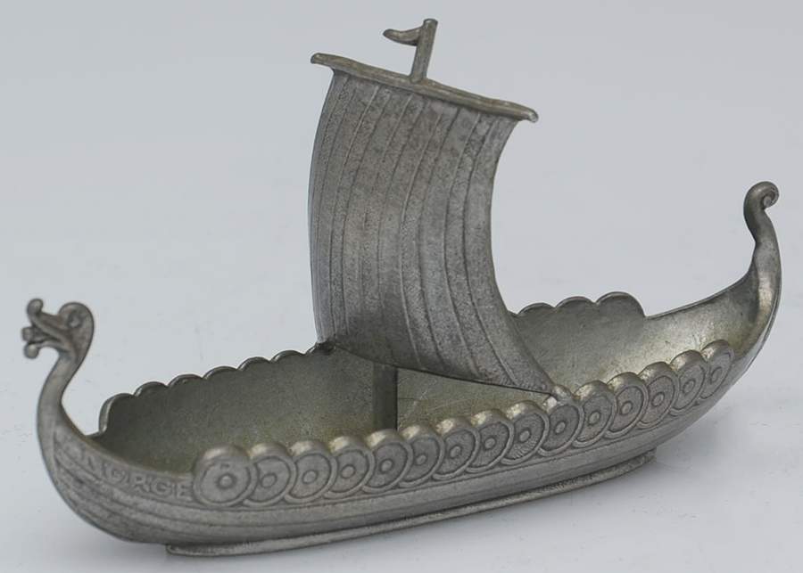 Norway Pewter Hollowware Master Open Salt by Unknown Manufacturer-1