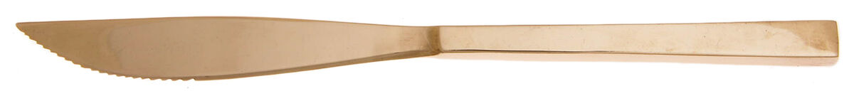 UNF1950 (Brass) Individual Solid Handle Steak Knife by Unknown Mfg Silver-1