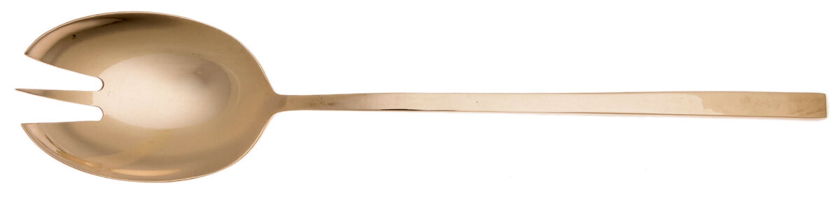 UNF1950 (Brass) Solid Serving Spoon by Unknown Mfg Silver-1