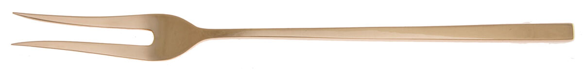 UNF1950 (Brass) Large Stainless-Prong Roast Carving Fork by Unknown Mfg Silver-1