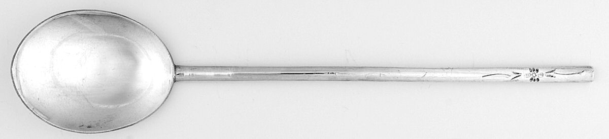 Asian Style Sterling Flatware Solid Rice Spoon by Unknown Mfg Silver-1