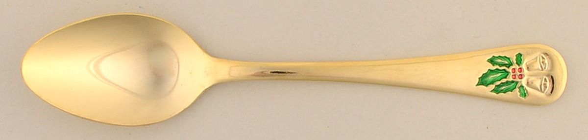 UNF1951 (Gold Electroplate) Teaspoon by Unknown Mfg Silver-1