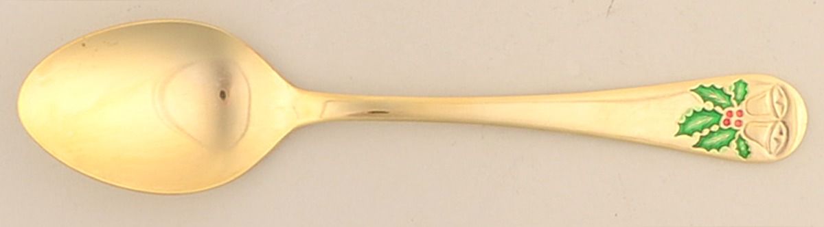 UNF1951 (Gold Electroplate) Place/Oval Soup Spoon by Unknown Mfg Silver-1