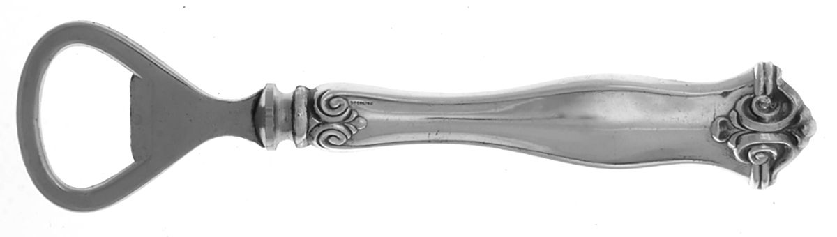 UNF1328 (Sterling) Bottle Opener with Silverplate Bowl by Unknown Mfg Silver-1