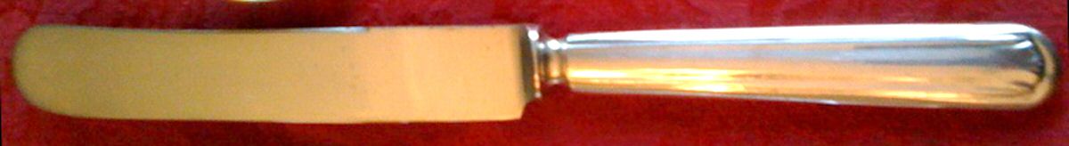 La Parisienne (Silverplate) Blunt Hollow Knife by United Silver-1