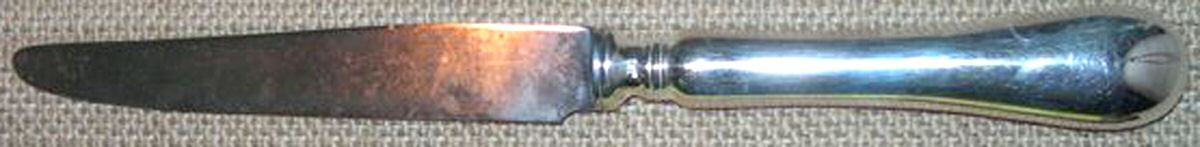 UNF1960 (Sterling) New French Hollow Knife with Bolster by Unknown Mfg Silver-1