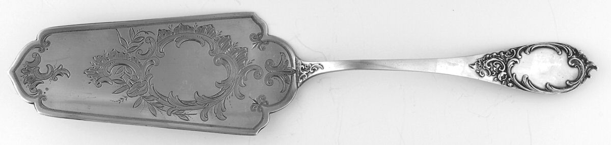 800-123 (Sterling) Pie and Cake Server, Solid Piece by Unknown Mfg Silver-1