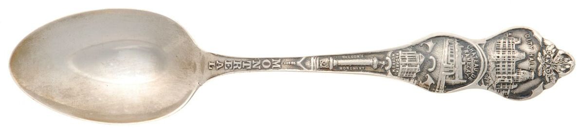 Canada Souvenir Spoons (Sterling) Canada Teaspoon by Unknown Mfg Silver-1