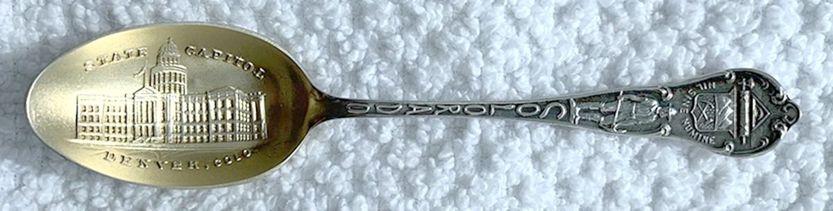 States & Cities Souvenir Spoons (Sterling) Colorado Teaspoon by Unknown Mfg Silver-1
