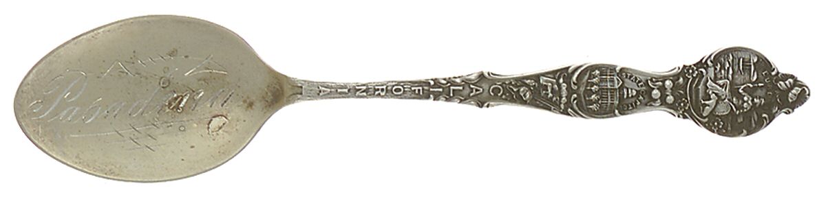 States & Cities Souvenir Spoons (Sterling) California Five O'Clock Spoon by Unknown Mfg Silver-1