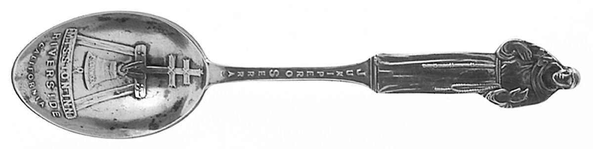 States & Cities Souvenir Spoons (Sterling) California Demitasse Spoon by Unknown Mfg Silver-1