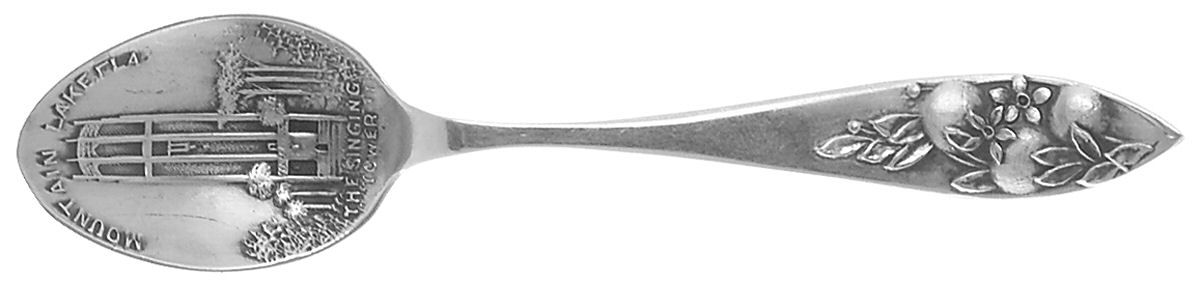 States & Cities Souvenir Spoons (Sterling) Florida Demitasse Spoon by Unknown Mfg Silver-1