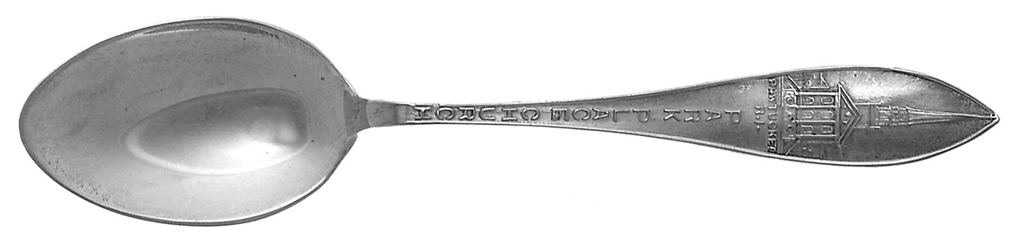 States & Cities Souvenir Spoons (Sterling) Rhode Island Five O'Clock Spoon by Unknown Mfg Silver-1
