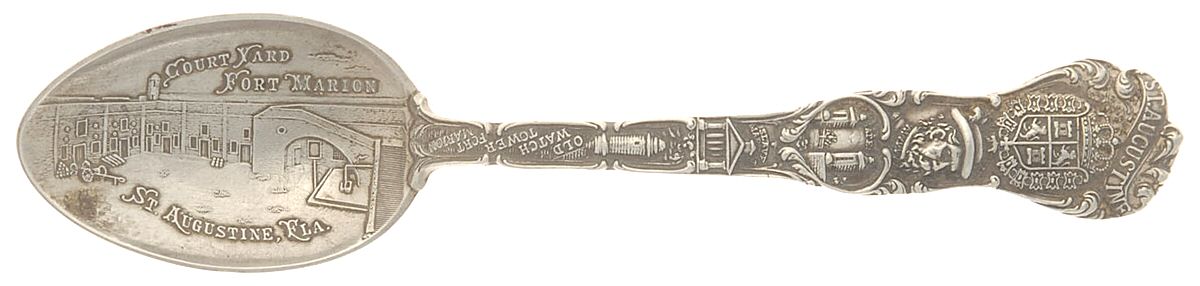 States & Cities Souvenir Spoons (Sterling) Florida Teaspoon by Unknown Mfg Silver-1