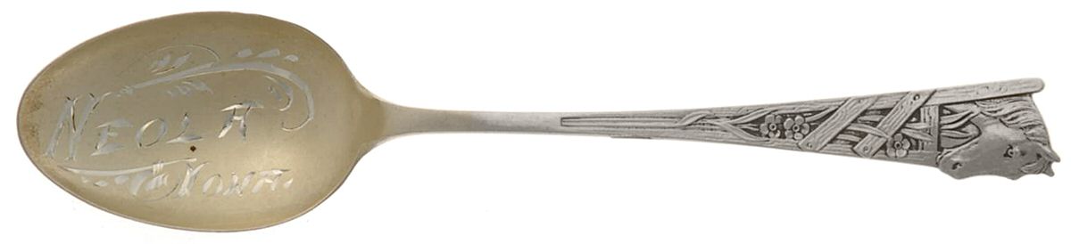 States & Cities Souvenir Spoons (Sterling) Idaho Demitasse Spoon by Unknown Mfg Silver-1
