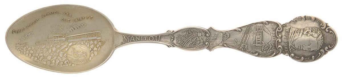 States & Cities Souvenir Spoons (Sterling) Colorado Teaspoon by Unknown Mfg Silver-1