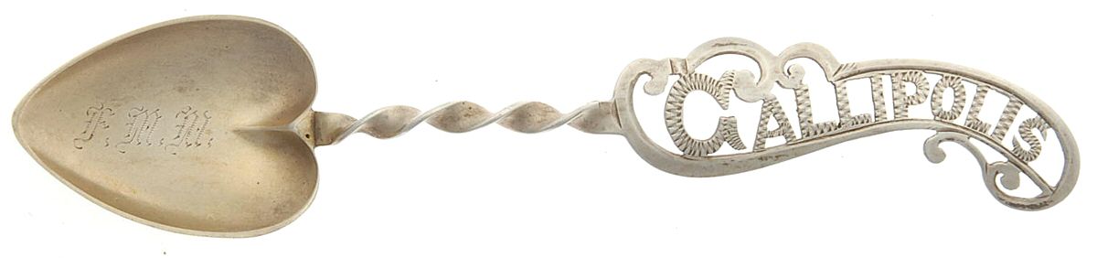 States & Cities Souvenir Spoons (Sterling) Ohio Demitasse Spoon by Unknown Mfg Silver-1