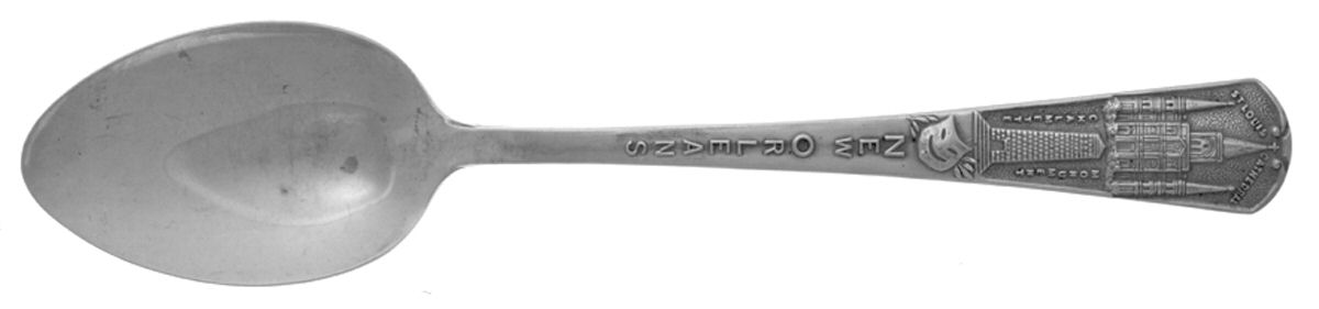 States & Cities Souvenir Spoons (Sterling) Louisiana Teaspoon by Unknown Mfg Silver-1