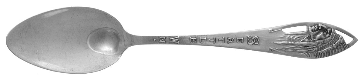 States & Cities Souvenir Spoons (Sterling) Washington State Teaspoon by Unknown Mfg Silver-1